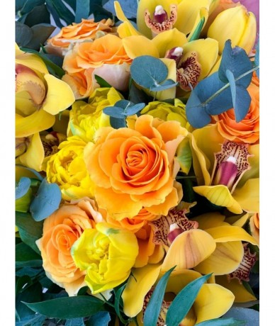 lovely bouquet of bright colours