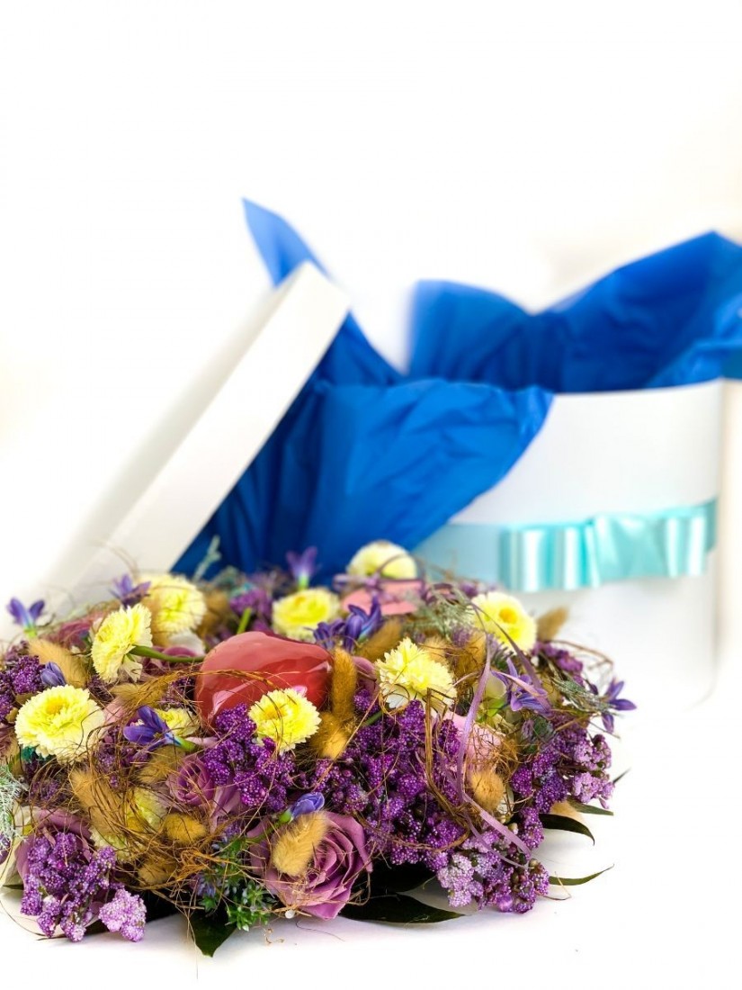 Happy Mothers day in blue decor