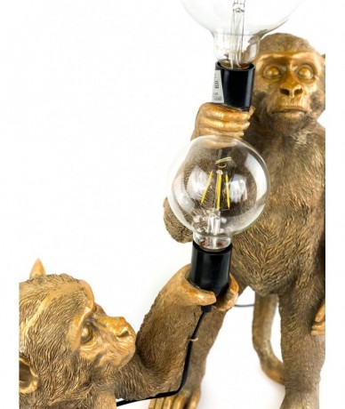 Monkey holding bulb - modern home decor 