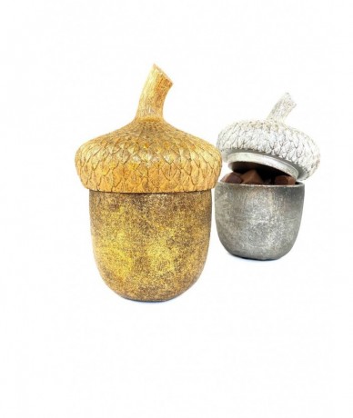 Gold and silver acorn bonbonniere - present for boss