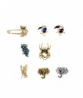 Rhinestone brooches with animal pattern - small gift for woman