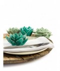 Turquoise napkin decor - accessories in home design