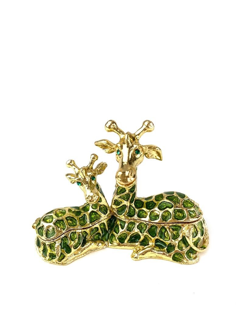 Metal jewellery holder with giraffe - cute lady gift