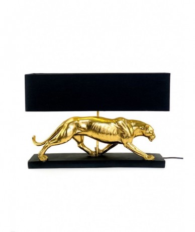 Modern table lamp with panther - home decor