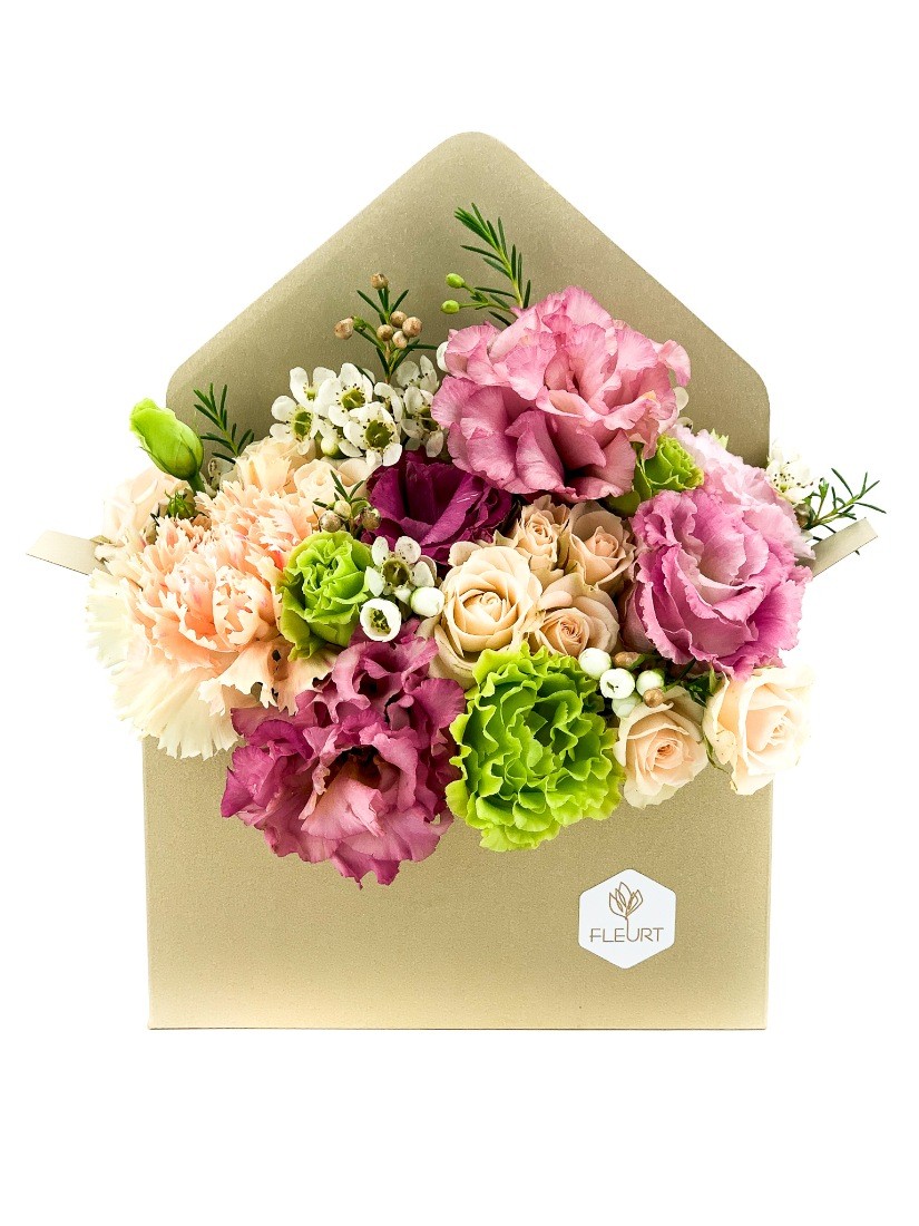 Flowers in an envelope