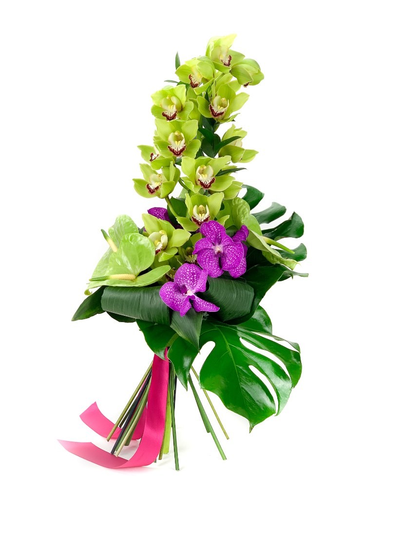 Elegant orchid mix bouquet